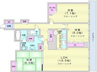 西１８丁目駅 徒歩7分 7階の物件間取画像